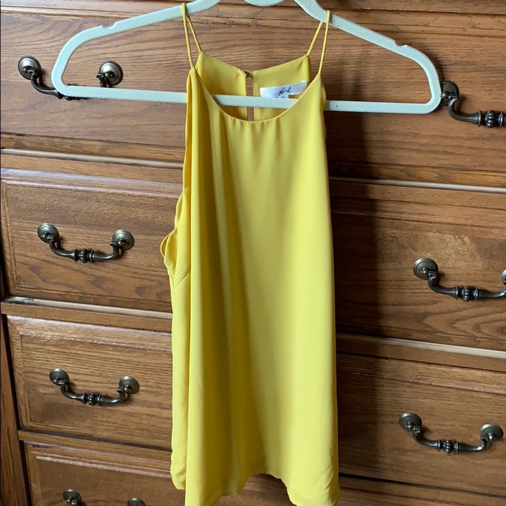 Yellow halter top